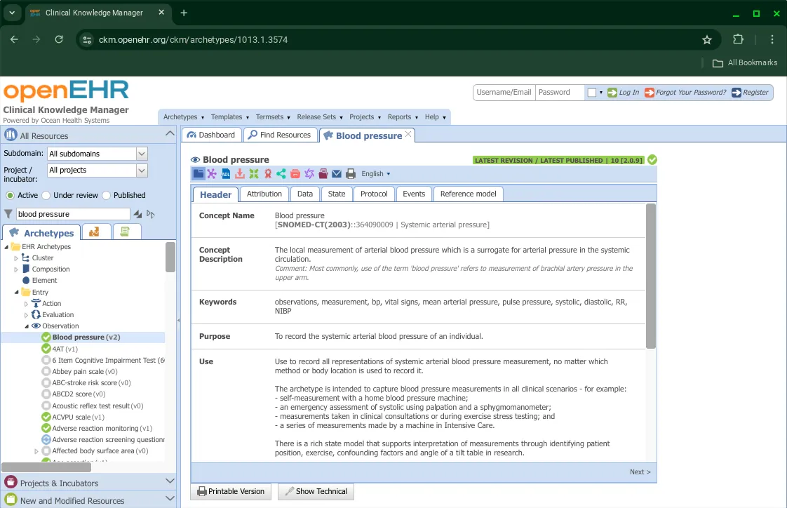 Tabbed View for Archetypes