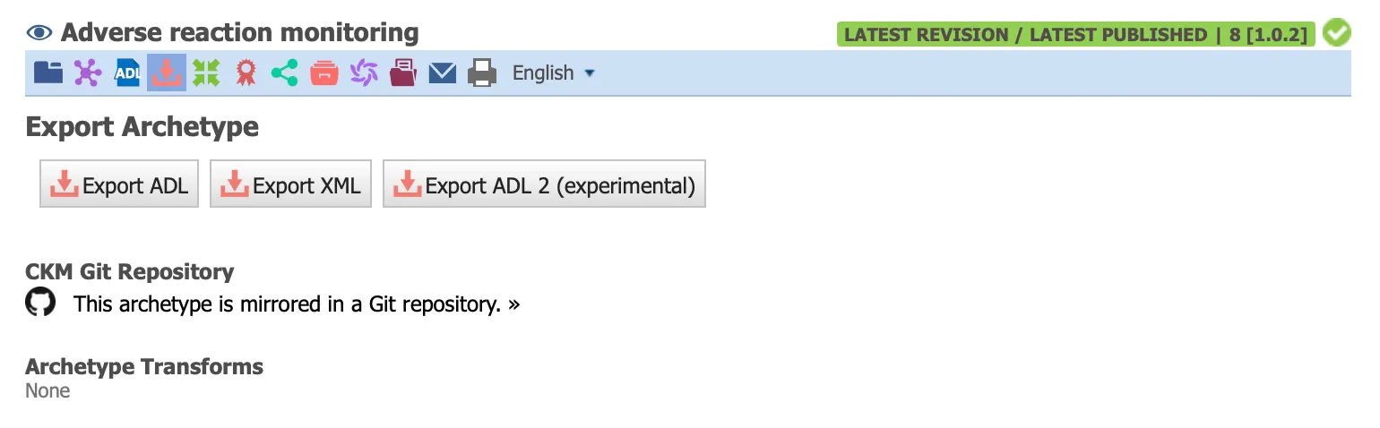 Export a single archetype