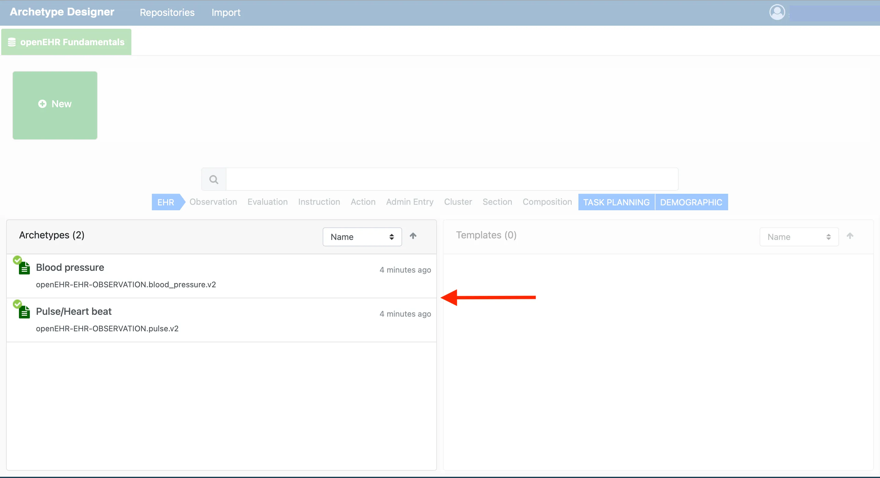 Check uploaded archetypes