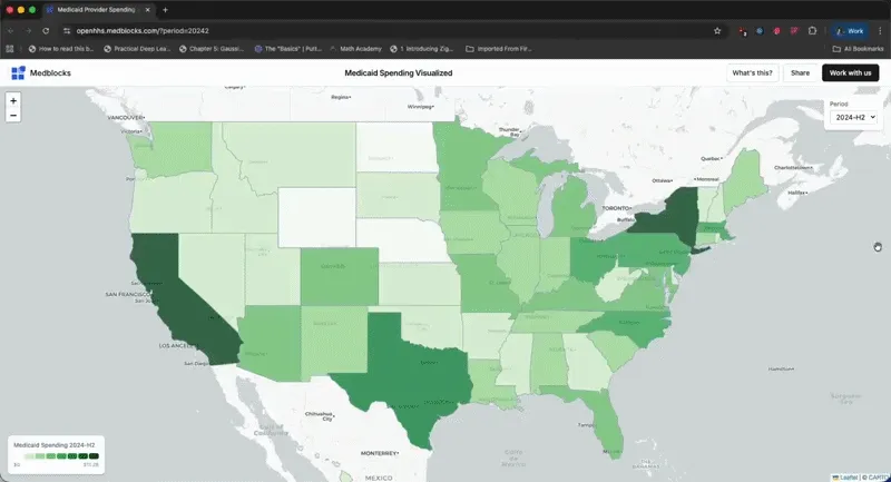 A preview of the Medicaid Spend Explorer