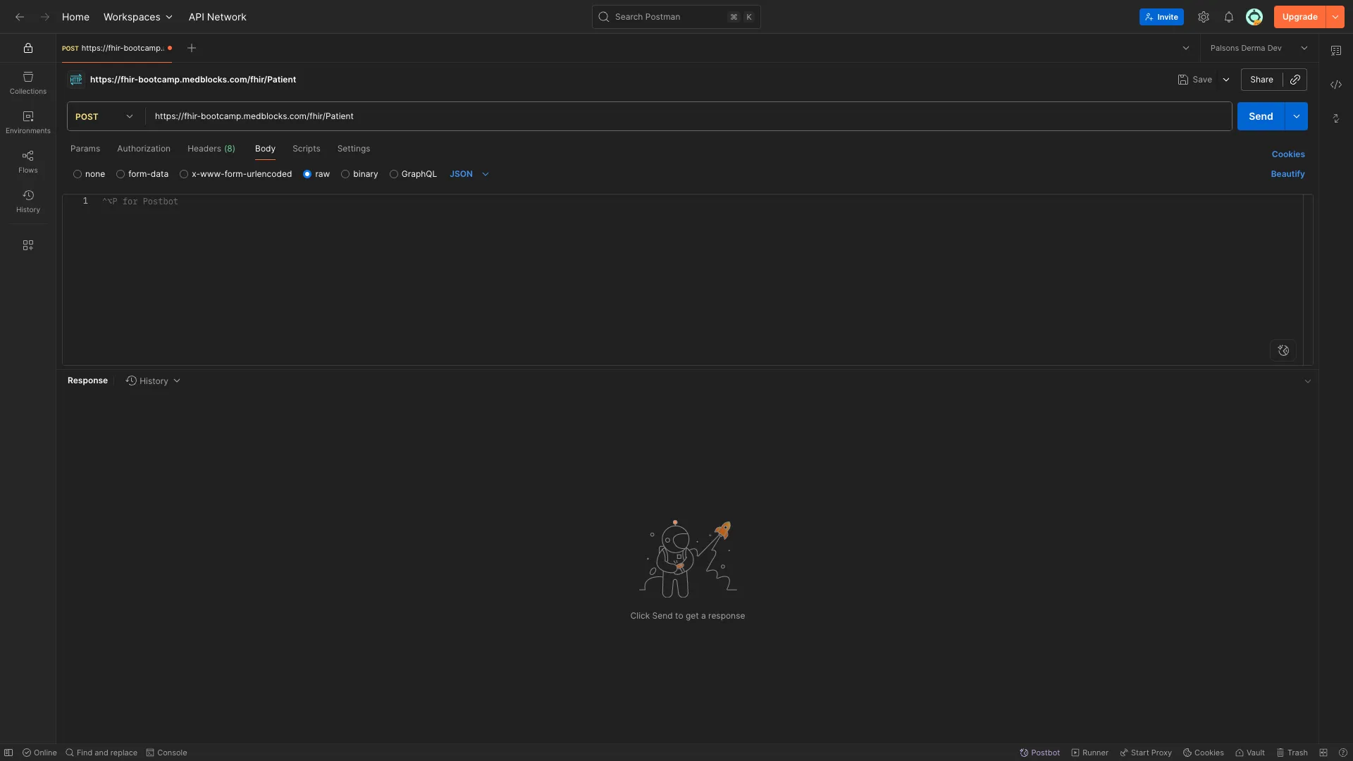 Create a FHIR Patient Resource Step 1