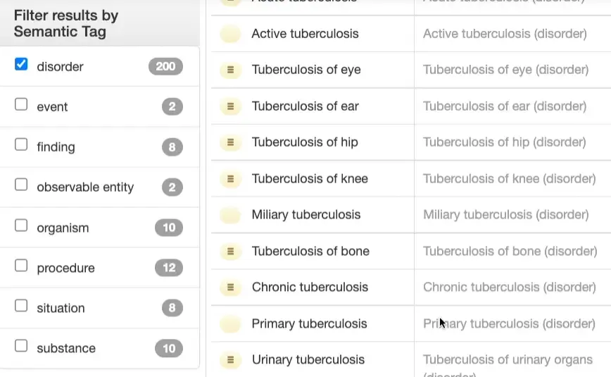Filtering by Semantic Tag