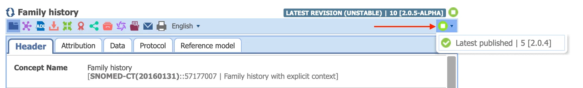 Select archetype version