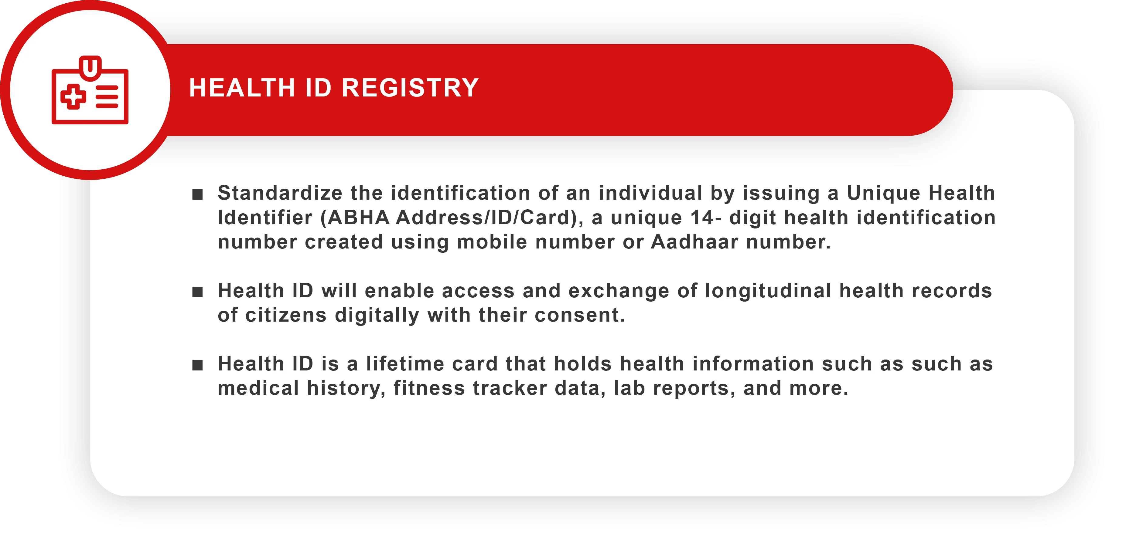 Health ID registry