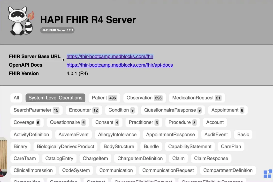 Image medblocks test server